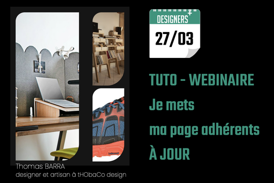 webinaire designers plus page adhérents mise à jour 2023